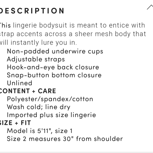 Torrid Mesh body Suit BNWT size 3 - Picture 5 of 5